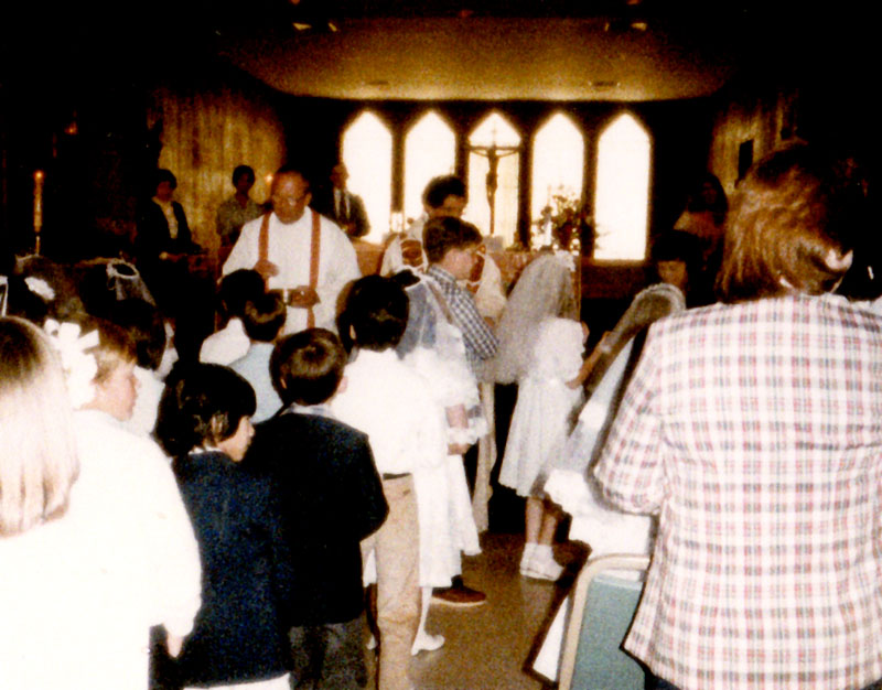 02 - 1983 - 1st communion - fr. harrison 2