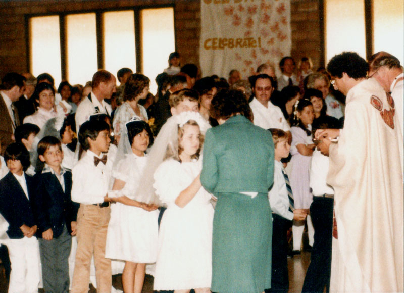 02 - 1983 - 1st communion - fr. harrison